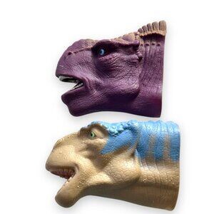 2000 Disney Dinosaur Movie McDonalds Happy Meal Hand Puppets Lot Of 2